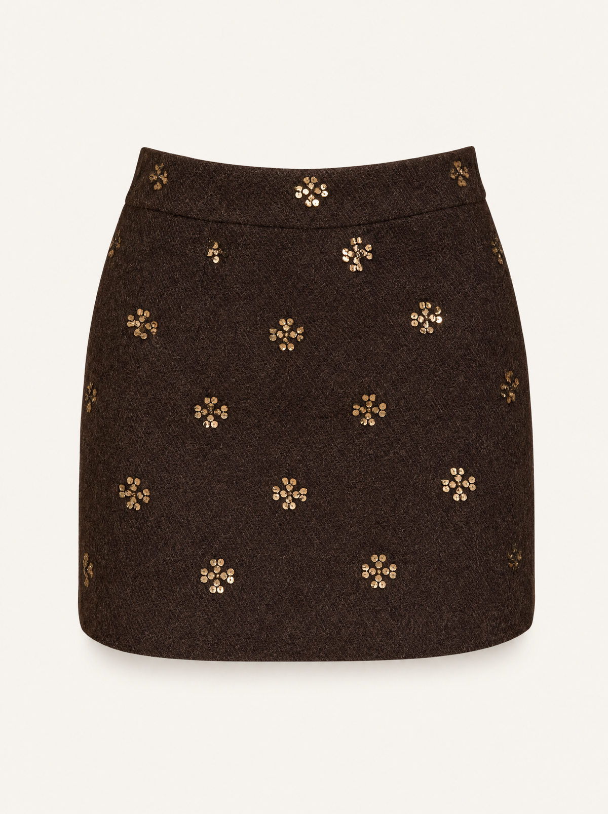 モチーフ刺繍 台形ミニスカート 1